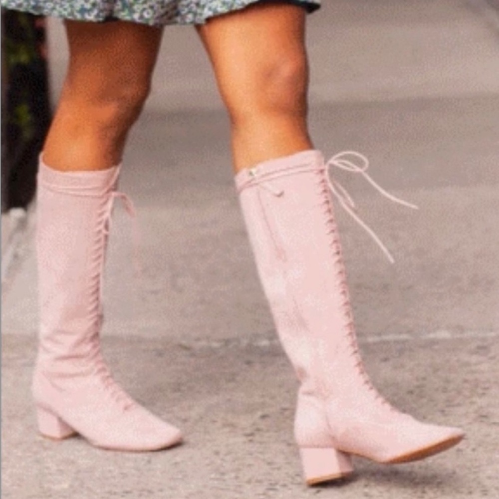Kate Spade Rose Suede Leather Lake Boots NWOT!!